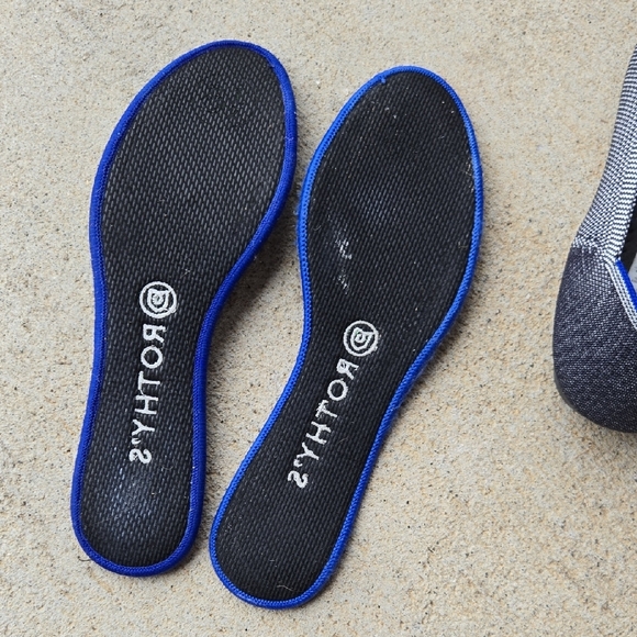 Rothy's Women's Black and Blue Flats - Picture 6 of 11